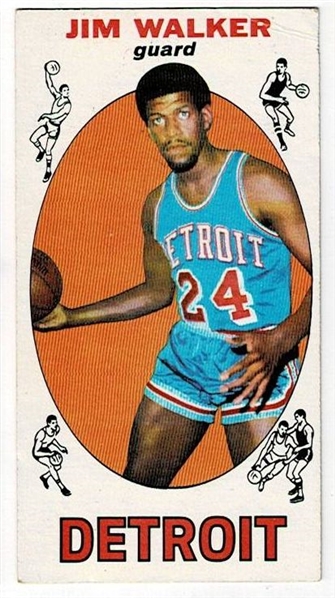 1969 Topps Basketball #8 Jimmy Walker - Detroit Pistons RC